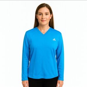 Adidas Teal Sporty Womens Top Sz Lg